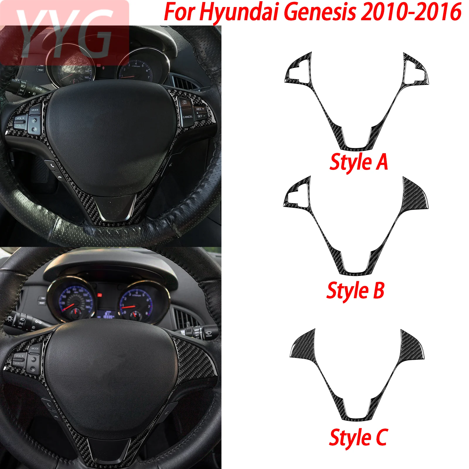 For Hyundai Genesis 2010-2016 Modified Carbon Fiber Car Steering Wheel Key Bezel Interior Accessories Decorative Sticker
For Hyundai Genesis 2010-2016 Modified Carbon Fiber Car Steering Wheel Key Bezel Interior Accessories Decorative Sticker