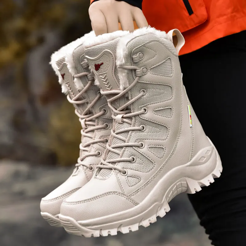 Winter Snow Boots Women High Top Outdoor Warm Soft Thick-soled Plush Shoes Women Anti-slip Wear-resistant Men Shoes Women
Winter Snow Boots Women High Top Outdoor Warm Soft Thick-soled Plush Shoes Women Anti-slip Wear-resistant Men Shoes Women