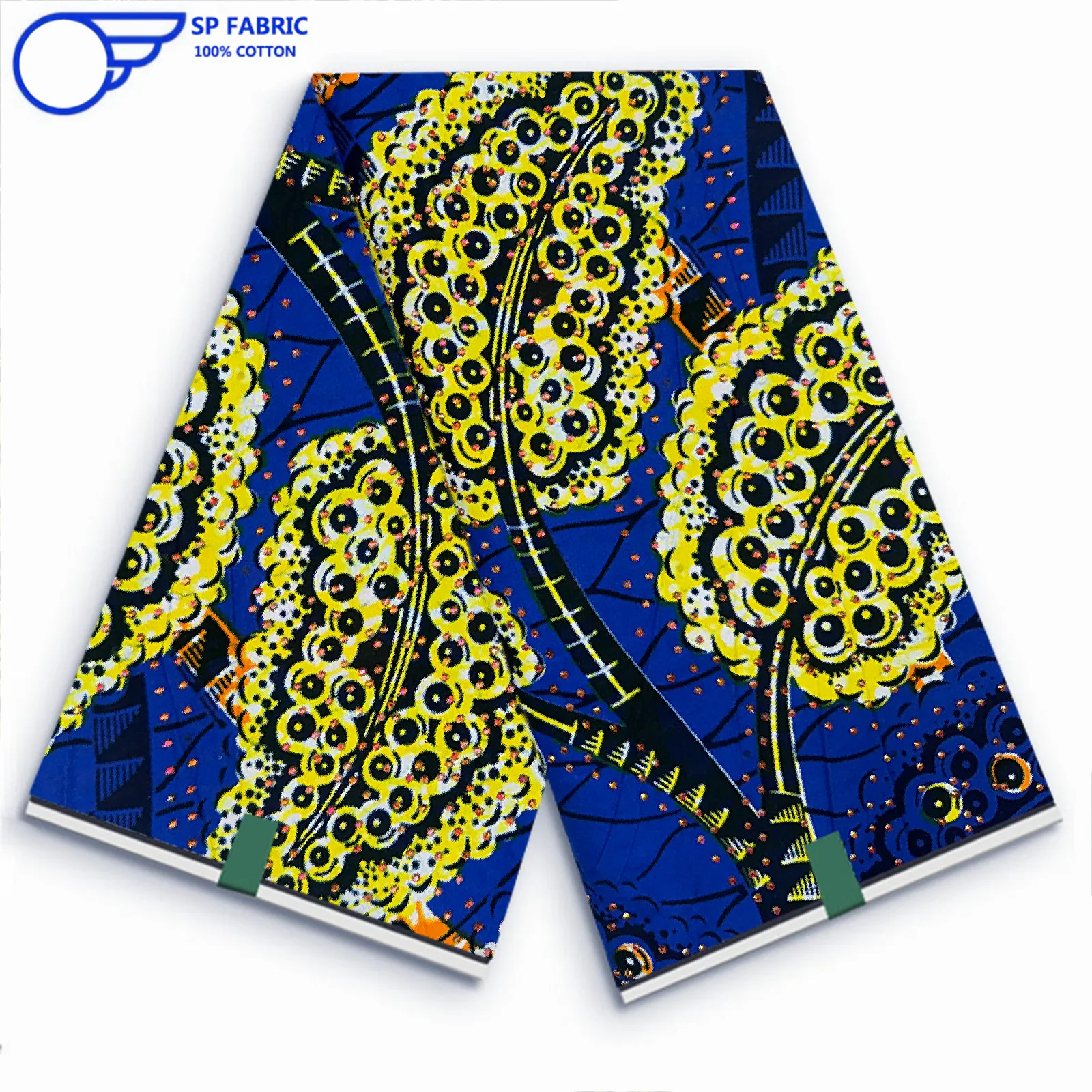 High Quality Classical Veritable Wax Real Super Fabric Wax Print Fabric Nigerian Rhinestones Dutch Pagne 100% Cotton 6yards L5
High Quality Classical Veritable Wax Real Super Fabric Wax Print Fabric Nigerian Rhinestones Dutch Pagne 100% Cotton 6yards L5