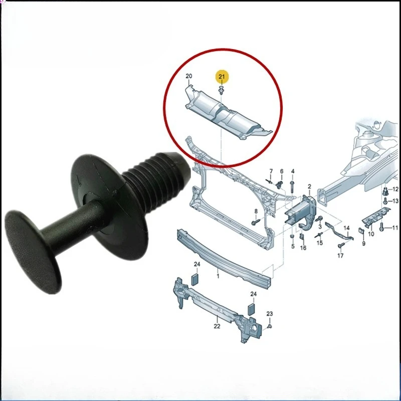 For Audi 12-25 A6L C7 C8 A7 A8 Radiator Upper Cover Retaining Clip
For Audi 12-25 A6L C7 C8 A7 A8 Radiator Upper Cover Retaining Clip