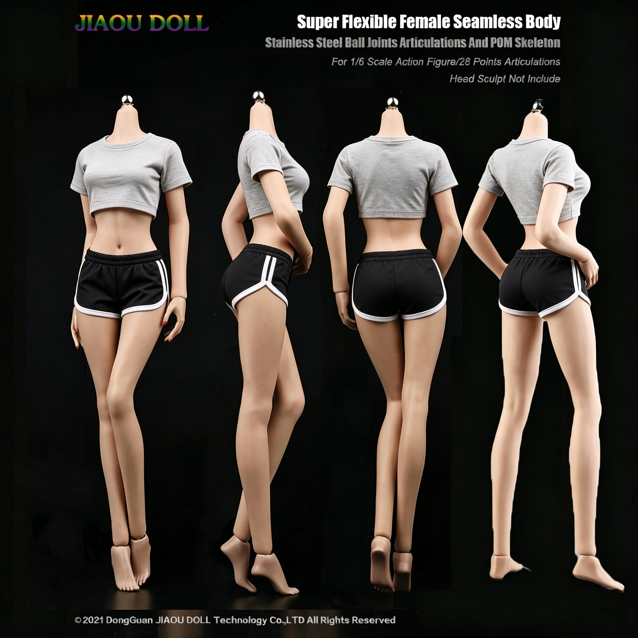 JIAOU DOLL JOQ-15C 1/6 Scale Super-Flexible Body Loli Girl Mid Bust Seamless Body Female Pink/Pale/Suntan Action Figure Toy
JIAOU DOLL JOQ-15C 1/6 Scale Super-Flexible Body Loli Girl Mid Bust Seamless Body Female Pink/Pale/Suntan Action Figure Toy