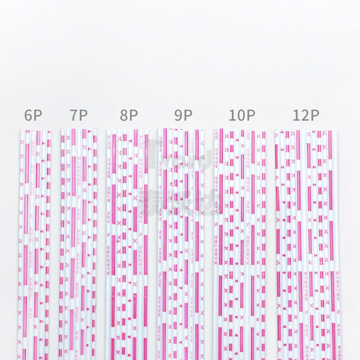 UL2468 Flat Ribbon Cable 26/24AWG 6P 7P 8P 9P 10P 12P Tinned Copper PVC Insulated Electrical Hook-up Wire for LED PCB Computer
UL2468 Flat Ribbon Cable 26/24AWG 6P 7P 8P 9P 10P 12P Tinned Copper PVC Insulated Electrical Hook-up Wire for LED PCB Computer