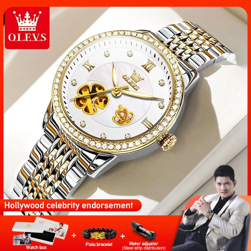 OLEVS 6706 Women Watch Elegant Fashion Flower Dial Automatic Mechanical Wristwatch Waterproof Luminous Watches For Women Reloj
OLEVS 6706 Women Watch Elegant Fashion Flower Dial Automatic Mechanical Wristwatch Waterproof Luminous Watches For Women Reloj