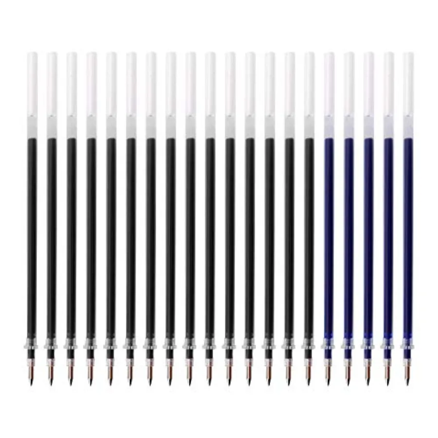 Gel Ink Rollerball Pens Refills Medium Point Pens Refill Work Pen Smooth Writing for Office, Pack of 20 15 Black Ink and 5 Blue
Gel Ink Rollerball Pens Refills Medium Point Pens Refill Work Pen Smooth Writing for Office, Pack of 20 15 Black Ink and 5 Blue