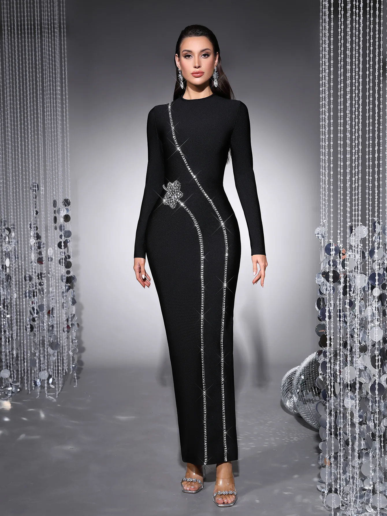 Newest Fashion High-End Designer Party Dress Vestido Women's Formal Long Sleeve Diamonds Beading Long Maxi Dress HIGH STREET
Newest Fashion High-End Designer Party Dress Vestido Women's Formal Long Sleeve Diamonds Beading Long Maxi Dress HIGH STREET