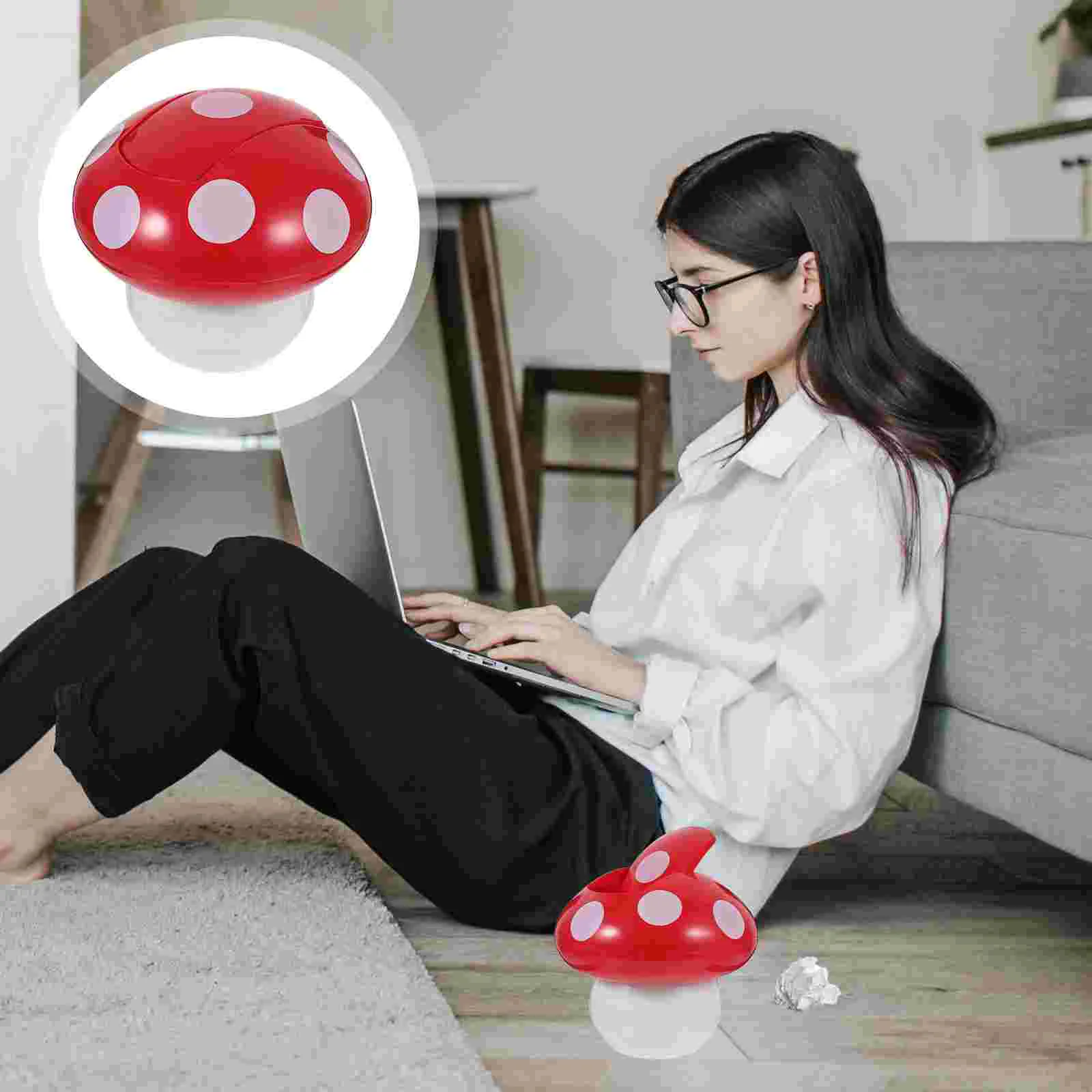 Desktop Trash Can Bin Cute for Bedroom Portable Wastebasket Office Garbage Abs Countertop Child Mushroom
Desktop Trash Can Bin Cute for Bedroom Portable Wastebasket Office Garbage Abs Countertop Child Mushroom