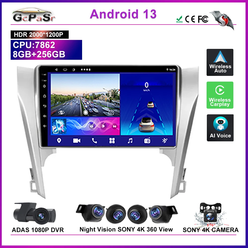 Car Radio Multimedia Video Player GPS For Toyota Camry 7 XV 50 55 2011 - 2014 Head Unit No 2Din DVD 5G Wifi BT 7862 Screen QLED
Car Radio Multimedia Video Player GPS For Toyota Camry 7 XV 50 55 2011 - 2014 Head Unit No 2Din DVD 5G Wifi BT 7862 Screen QLED