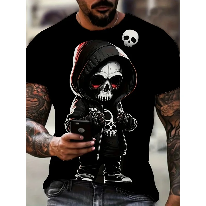 Mechanical skeleton monkey pattern t shirt for men cool 3d printed tees comfortable short sleeve round neck tops street t-shirt
Mechanical skeleton monkey pattern t shirt for men cool 3d printed tees comfortable short sleeve round neck tops street t-shirt