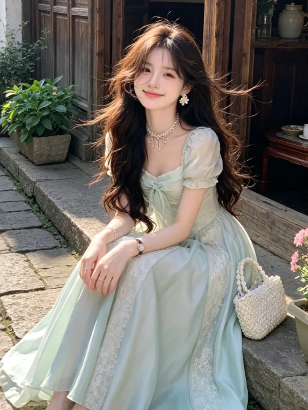 Slimming Effect Waist-Cinching Dress Fairy Tale Vacation Style Cotton Short Sleeve High Waist A-Line Summer Dress for Women
Slimming Effect Waist-Cinching Dress Fairy Tale Vacation Style Cotton Short Sleeve High Waist A-Line Summer Dress for Women