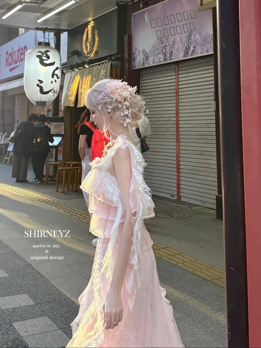 Оригинальный розовый кружевной комплект из двух предметов Irneyz: длинное платье и топ с коротким рукавом, круглый вырез, летняя мода
Оригинальный розовый кружевной комплект из двух предметов Irneyz: длинное платье и топ с коротким рукавом, круглый вырез, летняя мода