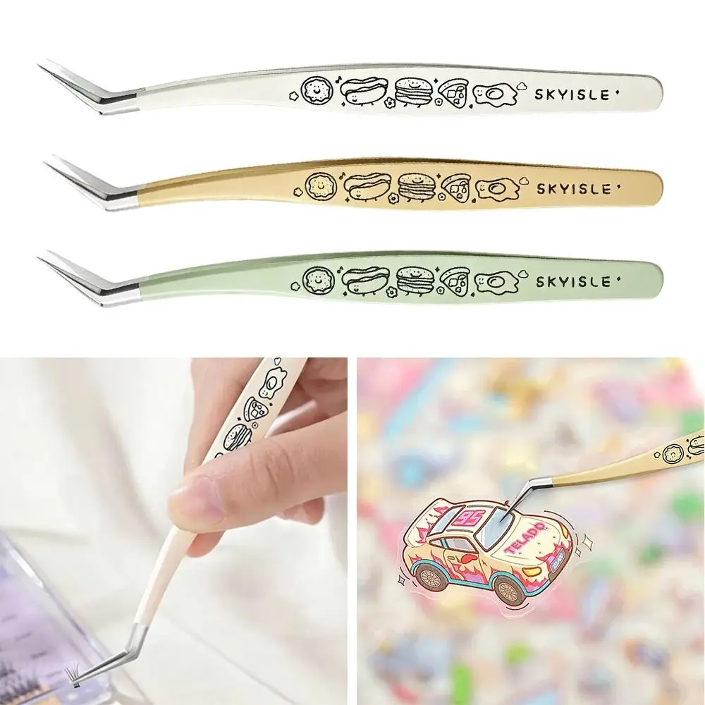 Stainless Steel Curved Stickers Tweezers High Precision Cartoon Lashes Extension Tweezer Anti-static Bean Tweezers
Stainless Steel Curved Stickers Tweezers High Precision Cartoon Lashes Extension Tweezer Anti-static Bean Tweezers