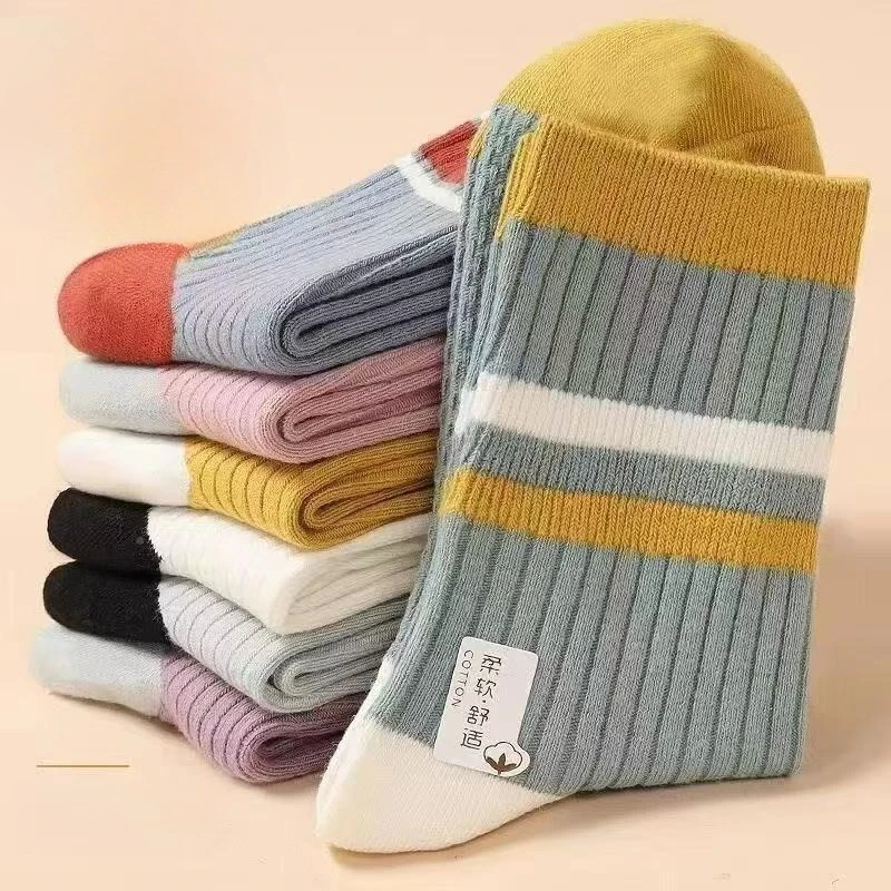 5 пар уютных женских носков средней длины для весны, осени и зимы, повседневные теплые термоноски, комплект взрослых полосатых носков для девочек, чулочно-носочные изделия
5 пар уютных женских носков средней длины для весны, осени и зимы, повседневные теплые термоноски, комплект взрослых полосатых носков для девочек, чулочно-носочные изделия