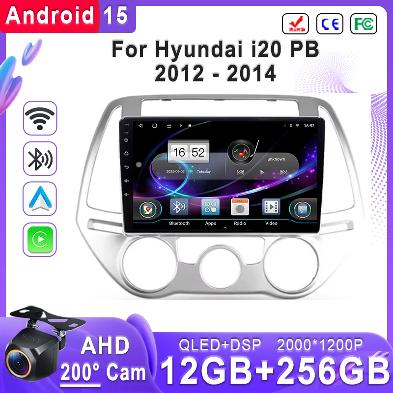 Android 15 2K Incell Screen Multimedia For Hyundai i20 PB 2012 - 2014 Stereo Head Unit GPS Navigation High-performance wifi 5G
Android 15 2K Incell Screen Multimedia For Hyundai i20 PB 2012 - 2014 Stereo Head Unit GPS Navigation High-performance wifi 5G
