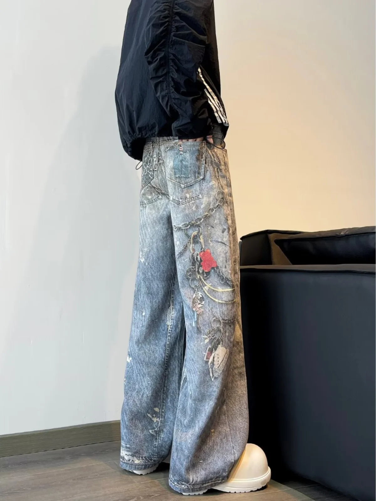 Waed Vintage Men's Jeans Spring Autumn Straight Leg American Retro Design Sense Small ence Haome Pants
Waed Vintage Men's Jeans Spring Autumn Straight Leg American Retro Design Sense Small ence Haome Pants