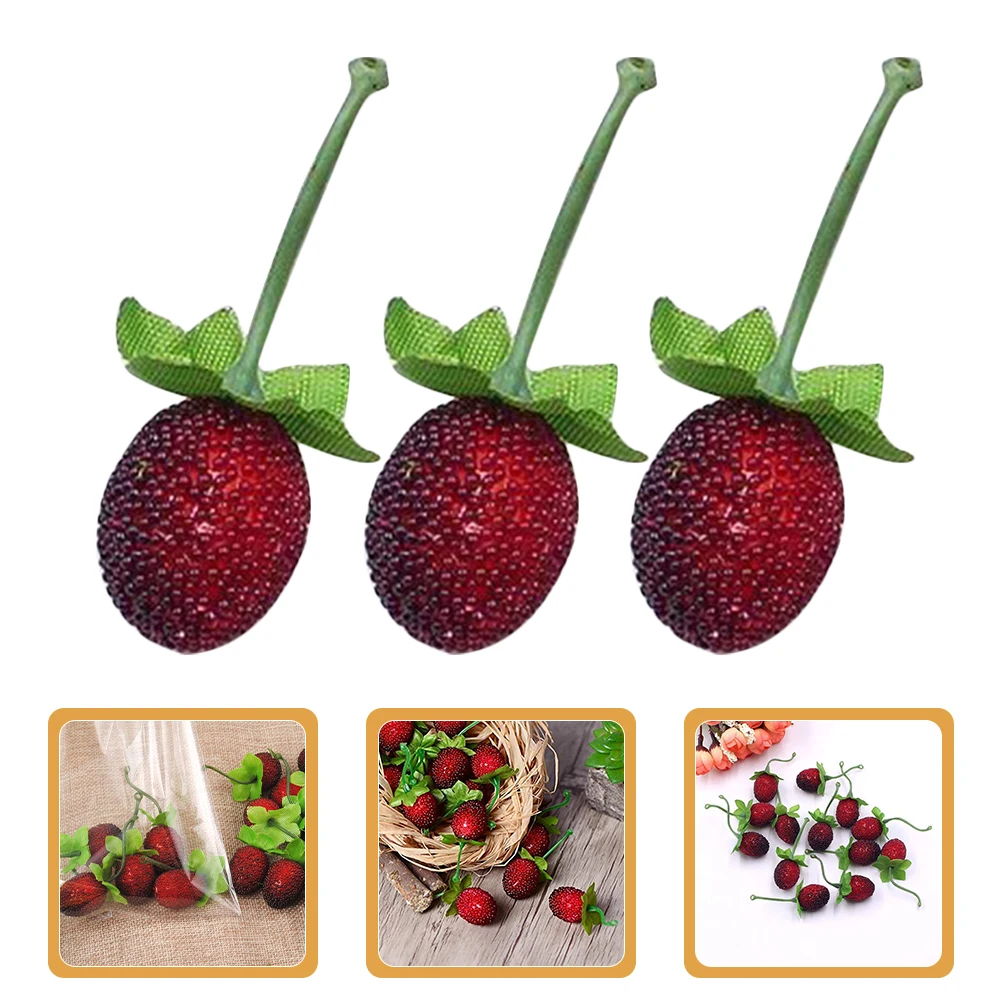 20pcs Realistic Fake Wild Strawberries Simulation Fruit Decor For Home Party Supplies Artificial Fruits Display Scene Adornment
20pcs Realistic Fake Wild Strawberries Simulation Fruit Decor For Home Party Supplies Artificial Fruits Display Scene Adornment