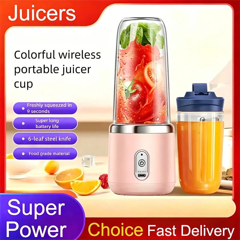 Portable Fruit Juice Blenders Summer Personal Electric Mini Bottle Home USB 6 Blades Double Cup Juicer Machine For Kitchen,Pink
Portable Fruit Juice Blenders Summer Personal Electric Mini Bottle Home USB 6 Blades Double Cup Juicer Machine For Kitchen,Pink