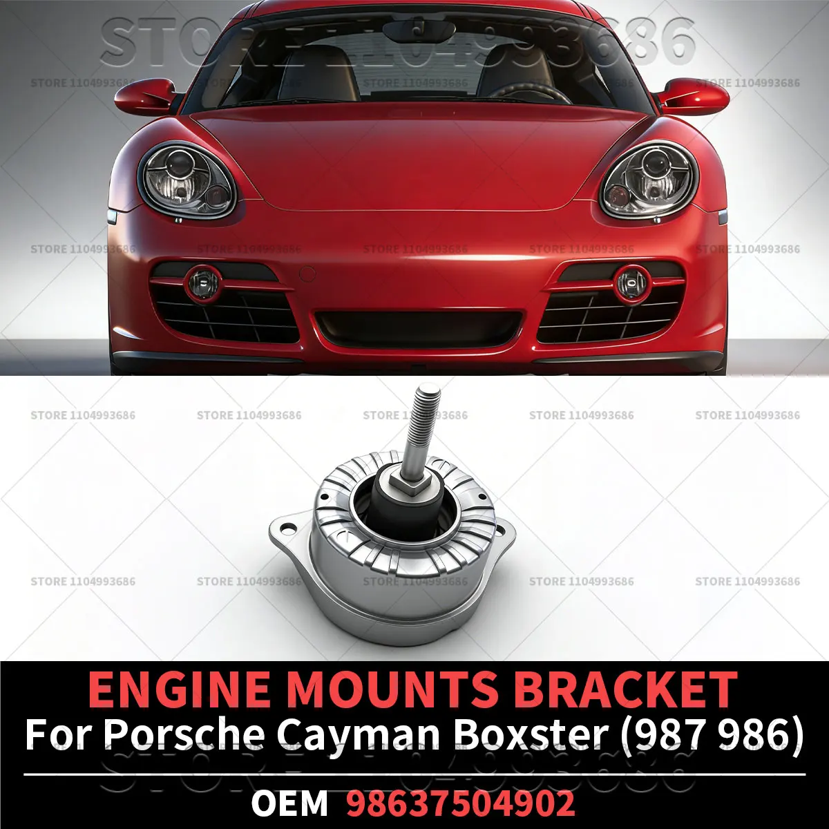 For Porsche 2002 2005 2006 2007 2009 2010 Boxster Cayman (986 987) ENGINE MOUNTS BRACKET OEM 98637504902 98637504900 98637504901
For Porsche 2002 2005 2006 2007 2009 2010 Boxster Cayman (986 987) ENGINE MOUNTS BRACKET OEM 98637504902 98637504900 98637504901