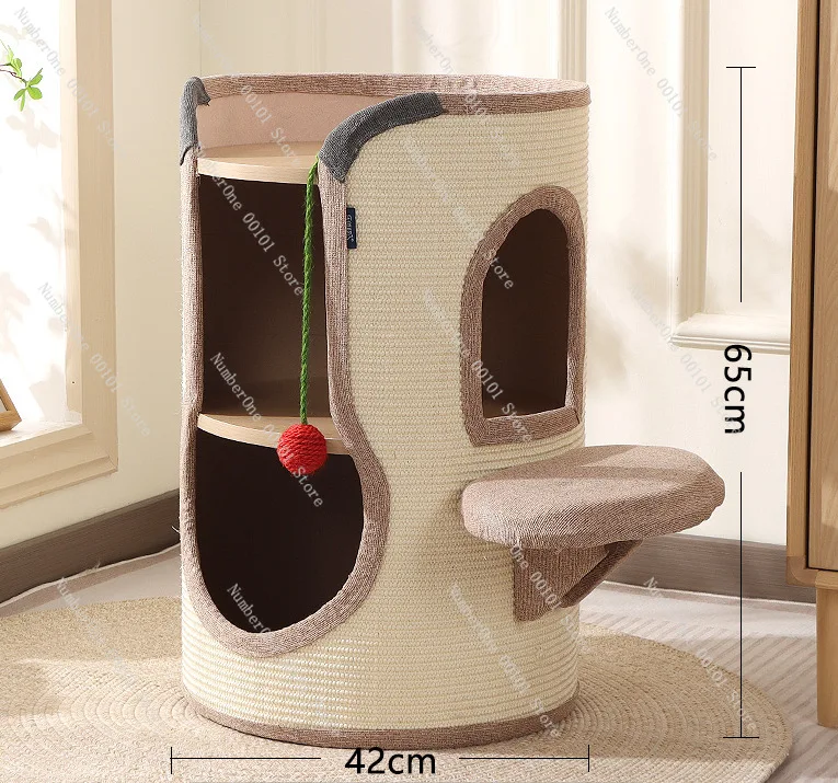 Household cat nest summer climbing frame cat tree integrated sisal bucket house supplies
Household cat nest summer climbing frame cat tree integrated sisal bucket house supplies
