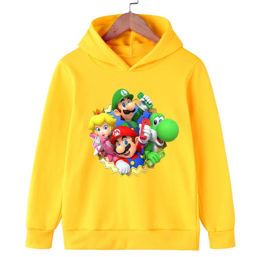 Cartoon Mario Anime Quality Children's Hoodie Boys' Autumn/Winter Children's Sports Hoodie Multi Color Comfortable Casual 
Cartoon Mario Anime Quality Children's Hoodie Boys' Autumn/Winter Children's Sports Hoodie Multi Color Comfortable Casual