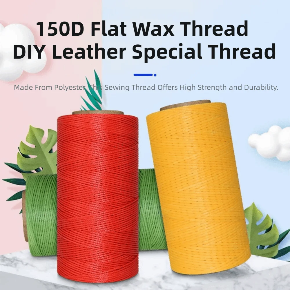 Multifunctional 150D Leather Sewing Thread Thickness 0.8mm Walking Horse Wax Line Strong Vintage Flat Waxed Thread Leather Craft
Multifunctional 150D Leather Sewing Thread Thickness 0.8mm Walking Horse Wax Line Strong Vintage Flat Waxed Thread Leather Craft
