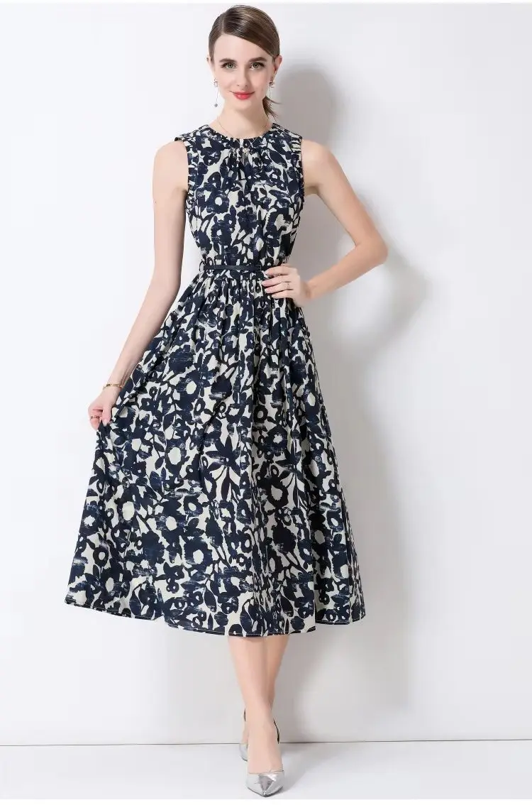 Summer Fashion O-Neck Sleeveless Long Dress Women Elegant Maxi Sundress Casual Street Robe Solid Party Vestidos Holiday
Summer Fashion O-Neck Sleeveless Long Dress Women Elegant Maxi Sundress Casual Street Robe Solid Party Vestidos Holiday