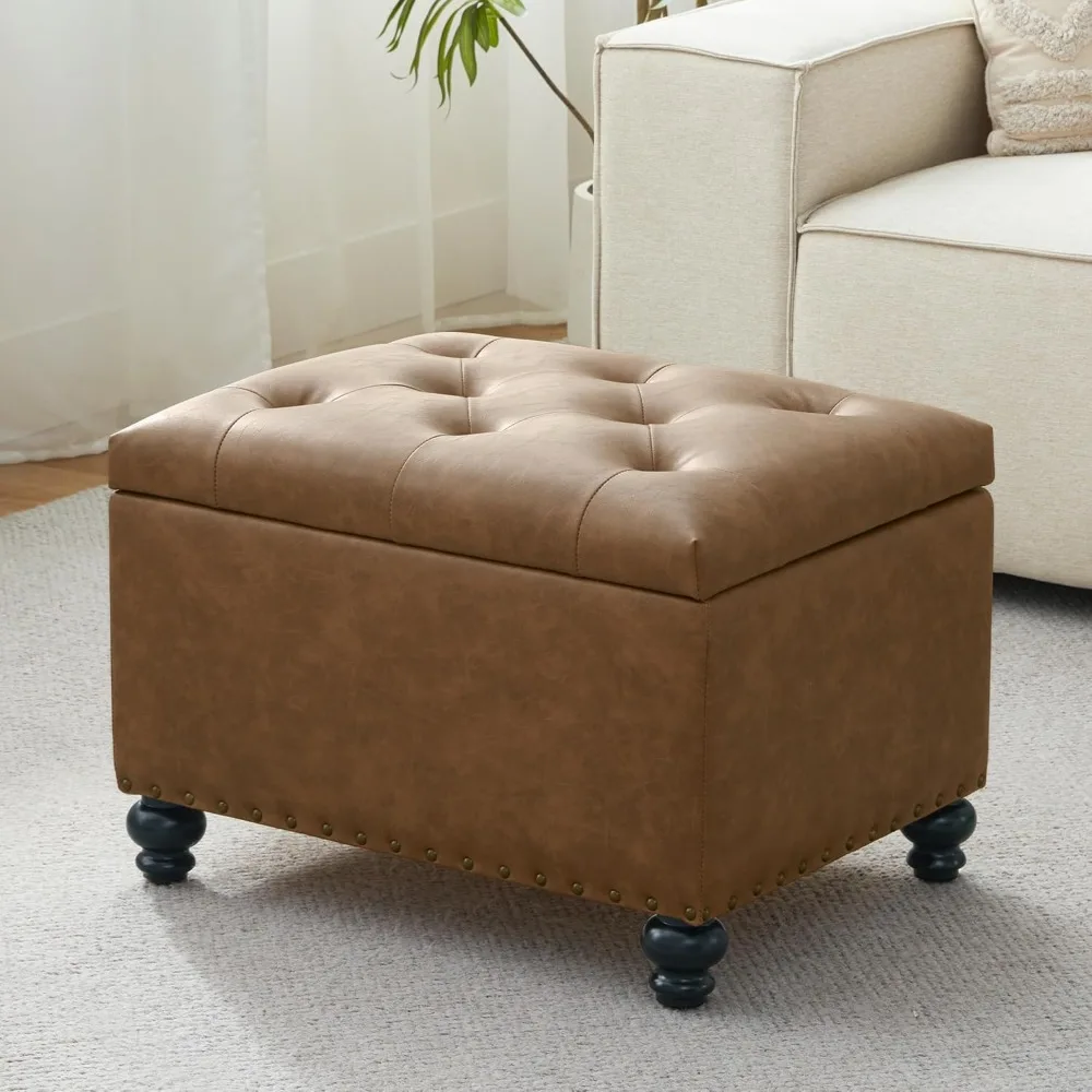 Leather Ottoman with Storage, Upholstered Button Tufted Ottoman Foot Rest, Foot Stools, 24" Rectangle Ottomans, Customized
Leather Ottoman with Storage, Upholstered Button Tufted Ottoman Foot Rest, Foot Stools, 24" Rectangle Ottomans, Customized
