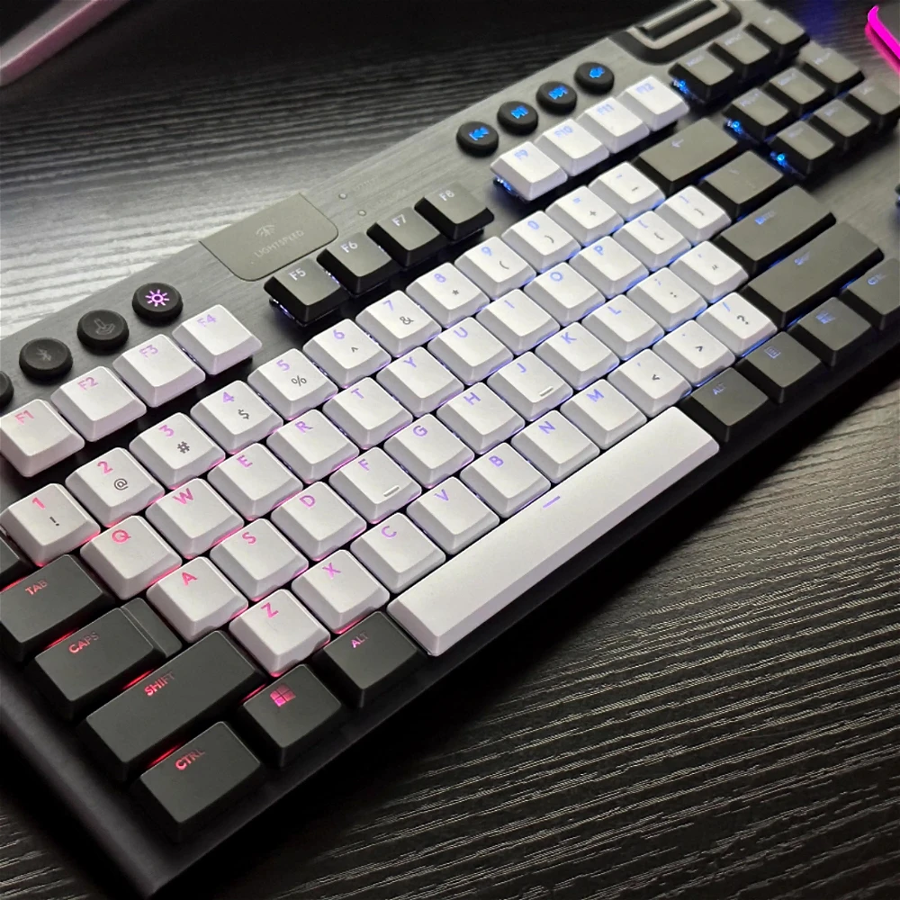 For Logitech G915/G913/G815/G813/TKL Mechanical Keyboard Translucent Keycaps Colourful RGB Dazzle Non-slip Athletic Keycap Set
For Logitech G915/G913/G815/G813/TKL Mechanical Keyboard Translucent Keycaps Colourful RGB Dazzle Non-slip Athletic Keycap Set