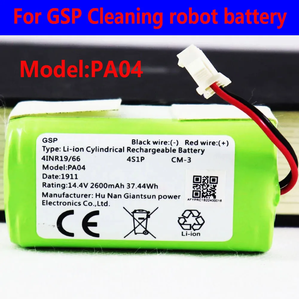 High Quality Battery 14.4V 37.44Wh PA04 Lithium Battery For ECOVACS DN620 DN621 DH45 DH43 DH35 CEN360/61 Sweeping Robot
High Quality Battery 14.4V 37.44Wh PA04 Lithium Battery For ECOVACS DN620 DN621 DH45 DH43 DH35 CEN360/61 Sweeping Robot