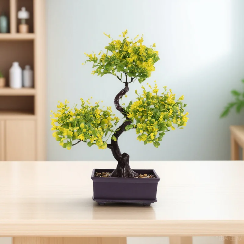 Simulation Bonsai Artificial Plant Decor Faux Potted Plants for Living Room Kitchen Cafe Bookshelf Desktop Adornments Greenery
Simulation Bonsai Artificial Plant Decor Faux Potted Plants for Living Room Kitchen Cafe Bookshelf Desktop Adornments Greenery