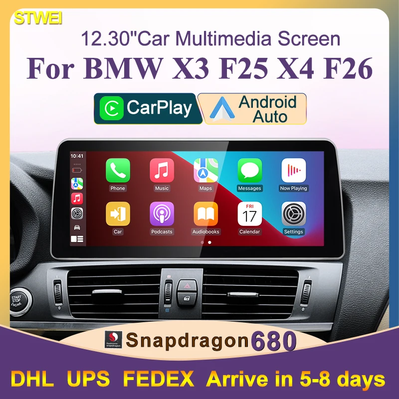 Qualcomm Snapdragon 6225 Android13 12.3inches Wireless AUTO CarPlay For BMW X3 F25 X4 F26 GPS Navi Screen Car Multimedia Center
Qualcomm Snapdragon 6225 Android13 12.3inches Wireless AUTO CarPlay For BMW X3 F25 X4 F26 GPS Navi Screen Car Multimedia Center