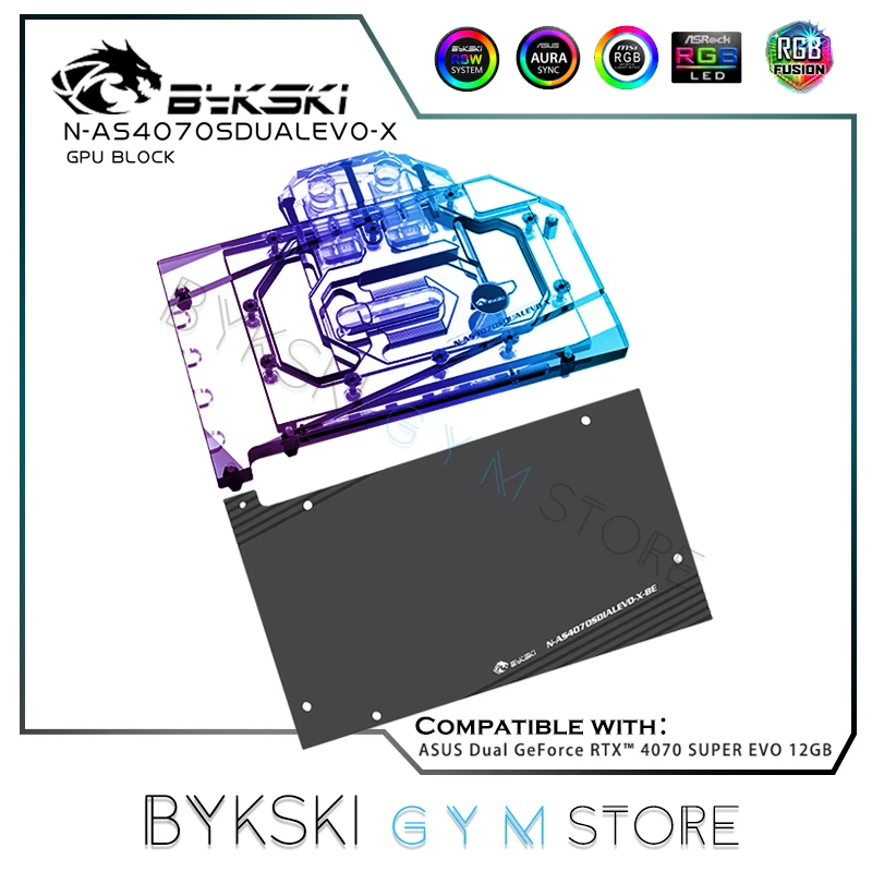 Bykski ASUS RTX 4070 SUPER EVO GPU Water Block, Computer Graphics Card Water Cooling, 5V ARGB, N-AS4070SDUALEVO-X
Bykski ASUS RTX 4070 SUPER EVO GPU Water Block, Computer Graphics Card Water Cooling, 5V ARGB, N-AS4070SDUALEVO-X