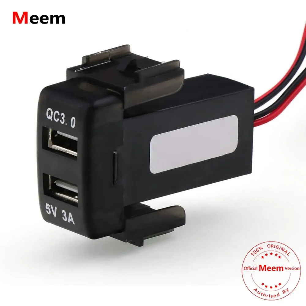 QC3.0+5V 3A Dual USB Power Socket, Quick Charge Car Charger USB Adapter for Smart Phone PDA Android GPS Use for Nissan
QC3.0+5V 3A Dual USB Power Socket, Quick Charge Car Charger USB Adapter for Smart Phone PDA Android GPS Use for Nissan
