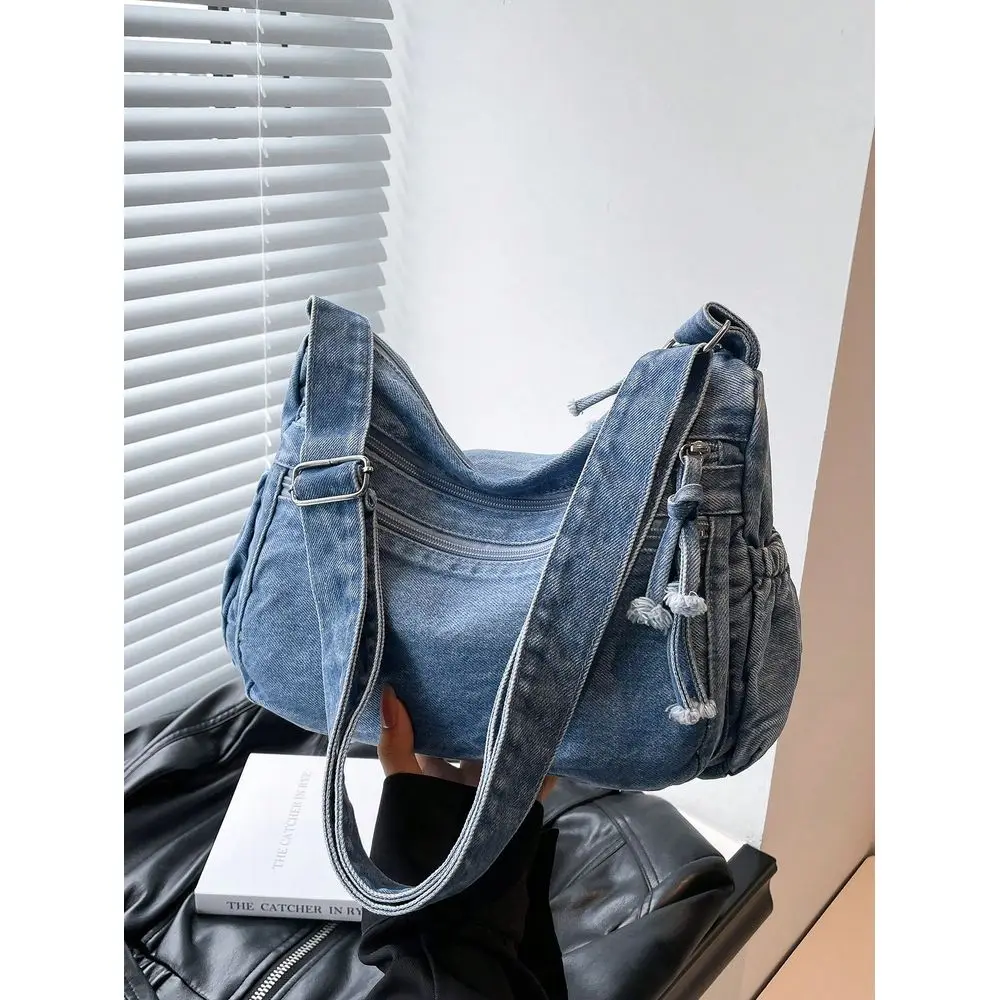 Chic Soft Jeans MultiLayer Crossbody Bag With Multiple Pockets, Versatile Commuter Large Capacity Womens Shoulder Bag, Perfect
Chic Soft Jeans MultiLayer Crossbody Bag With Multiple Pockets, Versatile Commuter Large Capacity Womens Shoulder Bag, Perfect
