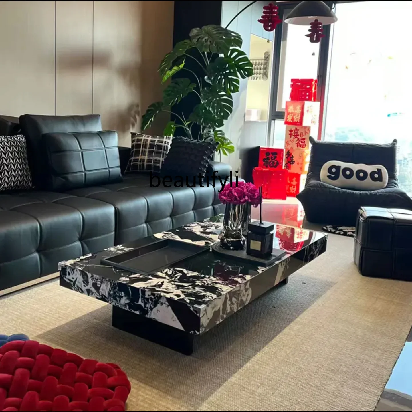 F Italian simple light luxury rock slab coffee table living room home, high-end tea table minimalist new model
F Italian simple light luxury rock slab coffee table living room home, high-end tea table minimalist new model