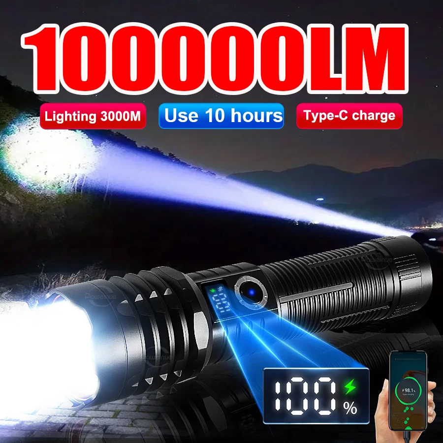 НОВИНКА: Самый мощный светодиодный фонарь 100000 лм, перезаряжаемый тактический фонарь-прожектор дальнего действия
НОВИНКА: Самый мощный светодиодный фонарь 100000 лм, перезаряжаемый тактический фонарь-прожектор дальнего действия