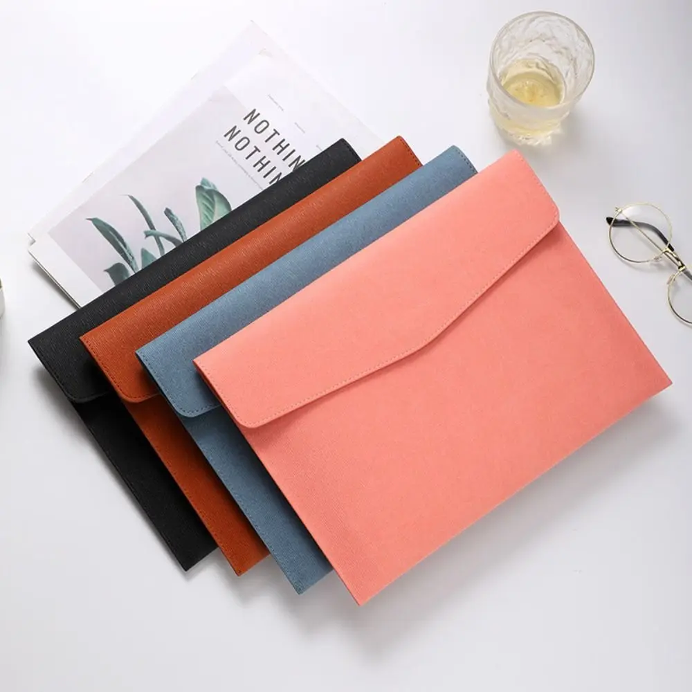 Large Capacity Faux Leather Document Bag Wear-resistant Four-colour Business Information Bag Portable Simple A4 File Storage Bag
Large Capacity Faux Leather Document Bag Wear-resistant Four-colour Business Information Bag Portable Simple A4 File Storage Bag