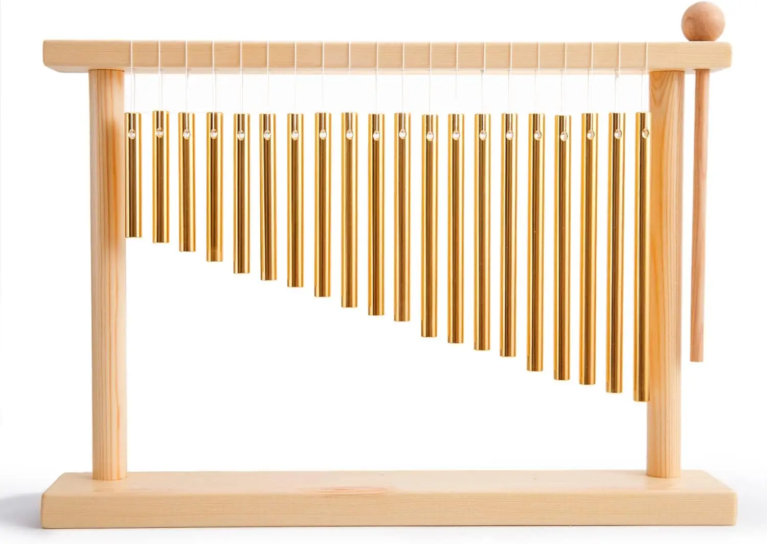 20-Note Wind Chime with Mallet, Gold Percussion Instrument for Stress Relief and Decoration
20-Note Wind Chime with Mallet, Gold Percussion Instrument for Stress Relief and Decoration