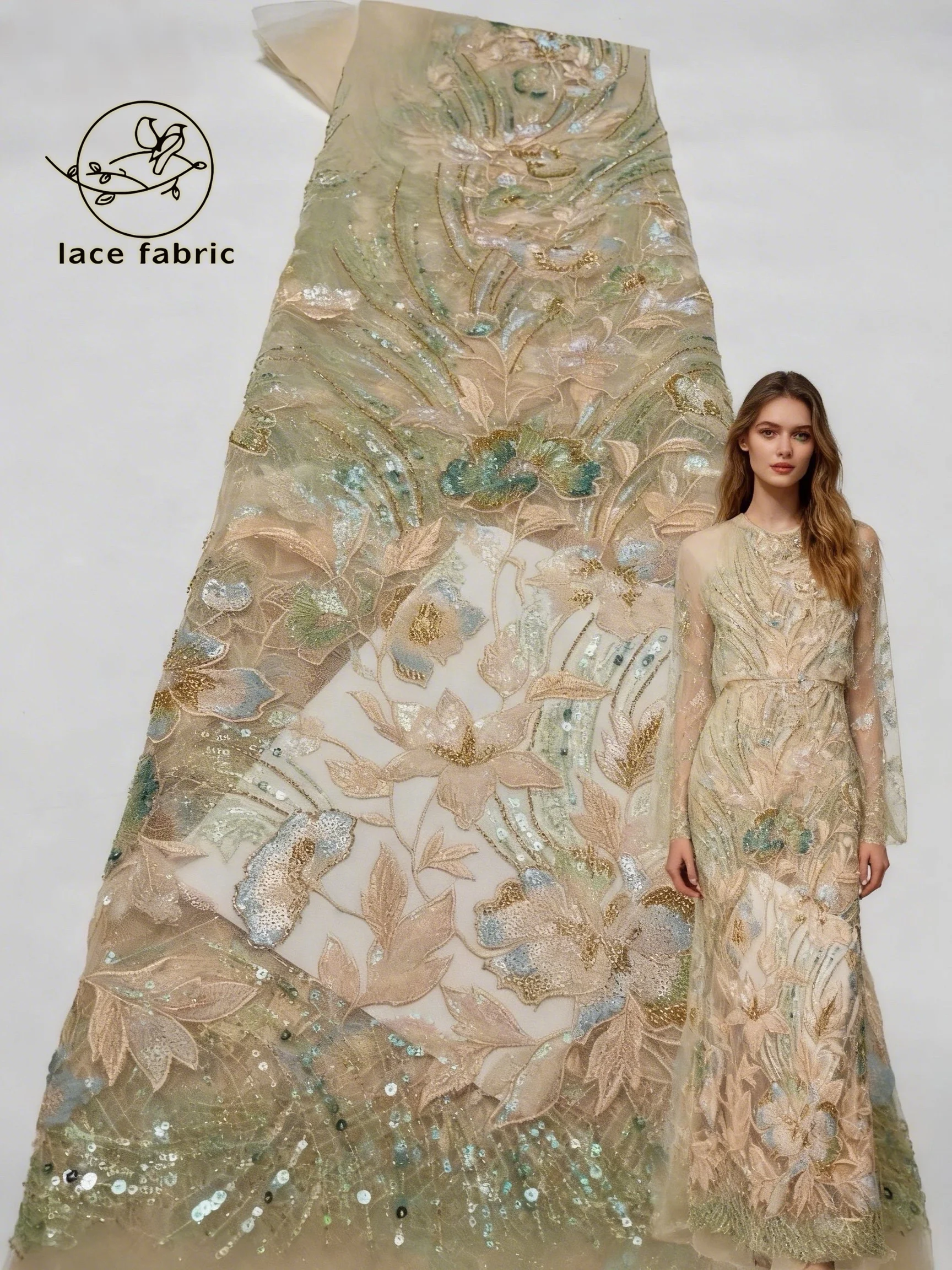 5 ярдов африканского кружевного полотна 2026: высококачественное французское кружево с бисером, роскошный тюль, нигерийская сетка с пайетками для свадебных платьев и женской одежды
5 ярдов африканского кружевного полотна 2026: высококачественное французское кружево с бисером, роскошный тюль, нигерийская сетка с пайетками для свадебных платьев и женской одежды