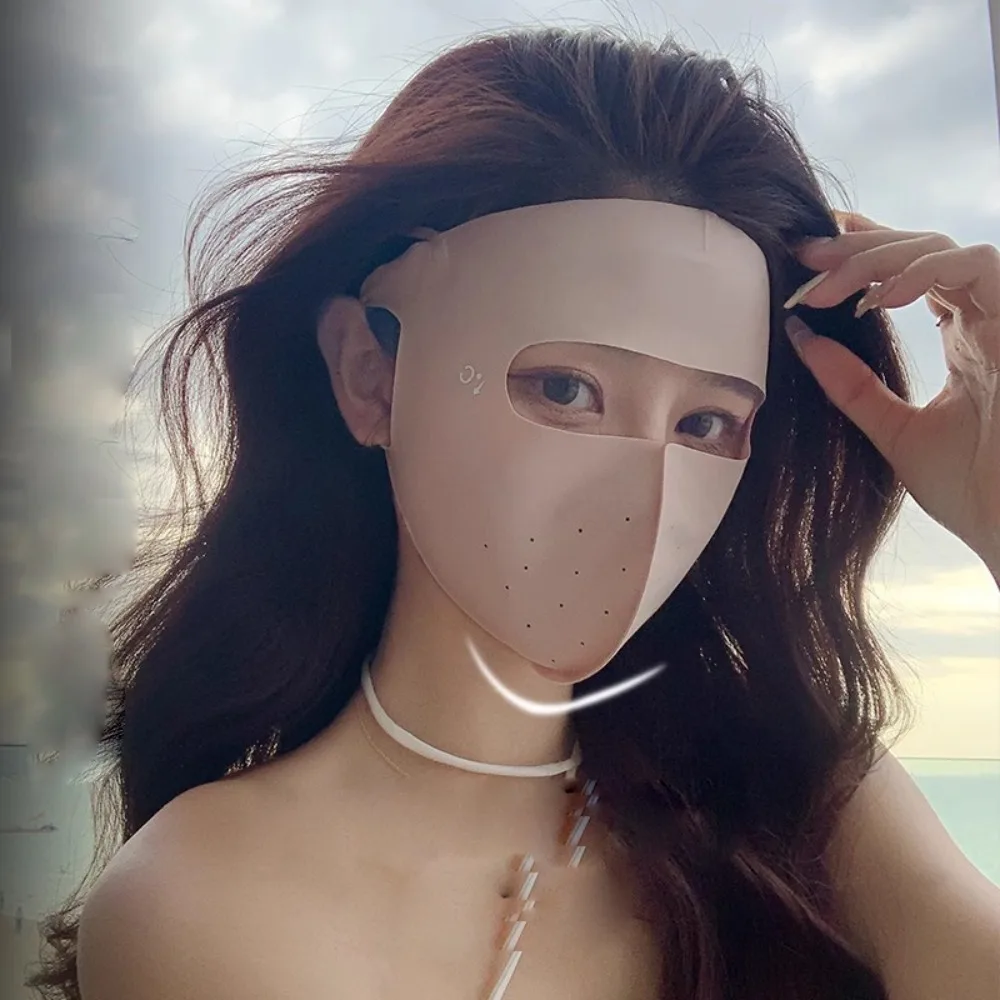 Hot Sale Breathable Ice Silk Mask Full Face Sun Protection Anti-UV Riding Face Mask Facial Gini Traceless Face Veil Outing
Hot Sale Breathable Ice Silk Mask Full Face Sun Protection Anti-UV Riding Face Mask Facial Gini Traceless Face Veil Outing