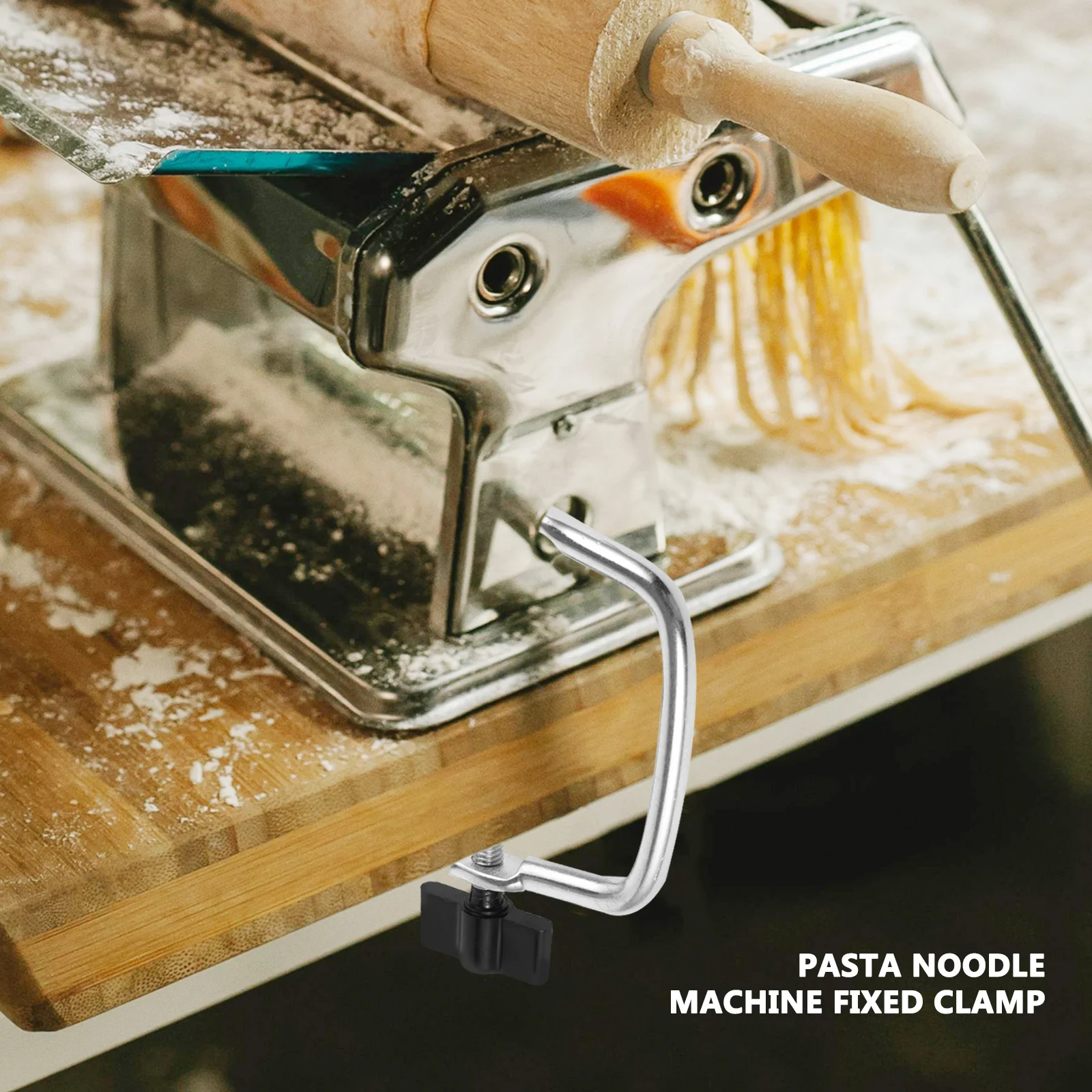 Pasta Noodle Machine Fixed Clamp Replacement Heavy Duty Pasta Maker Clip Fixing Clamp Universal Noodle Maker Replacement Part 
Pasta Noodle Machine Fixed Clamp Replacement Heavy Duty Pasta Maker Clip Fixing Clamp Universal Noodle Maker Replacement Part