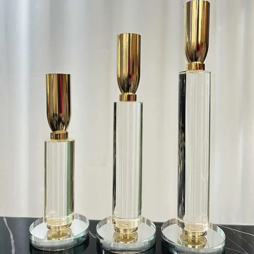 Modern simple crystal candle holder bedroom living room dining table home desktop metal photo atmosphere
Modern simple crystal candle holder bedroom living room dining table home desktop metal photo atmosphere