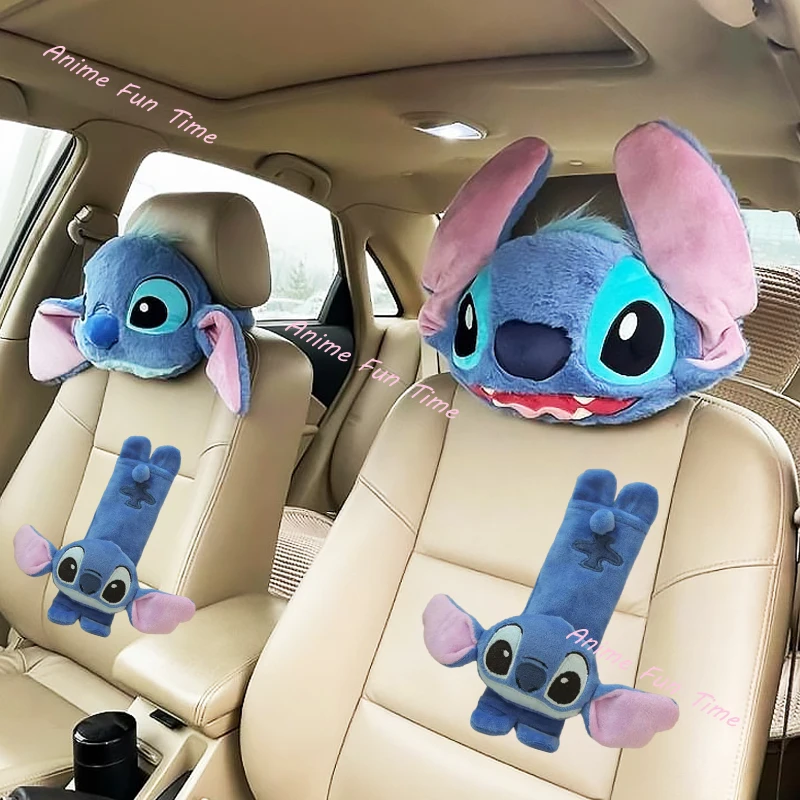 Kawaii Stitch Plush Car Headrest Seat Belt Protective Cover Cartoon Doll Car Neck Pillow Car Shoulder Pads Car Accessories Gift
Kawaii Stitch Plush Car Headrest Seat Belt Protective Cover Cartoon Doll Car Neck Pillow Car Shoulder Pads Car Accessories Gift
