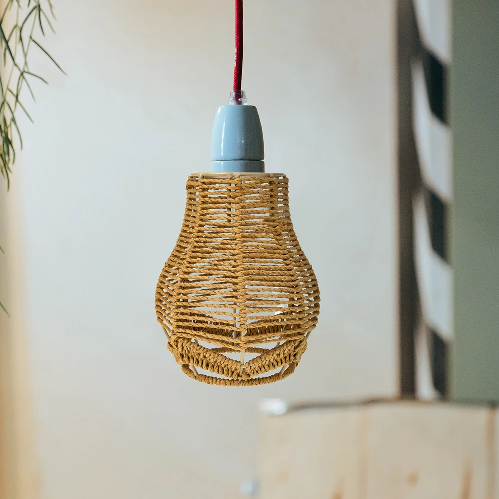 2Pcs Rattan Lampshade Ceiling Natural Hanging Paper Rope Imitation Woven Lantern Modern Style Light Cover Warm Atmosphere Easy
2Pcs Rattan Lampshade Ceiling Natural Hanging Paper Rope Imitation Woven Lantern Modern Style Light Cover Warm Atmosphere Easy