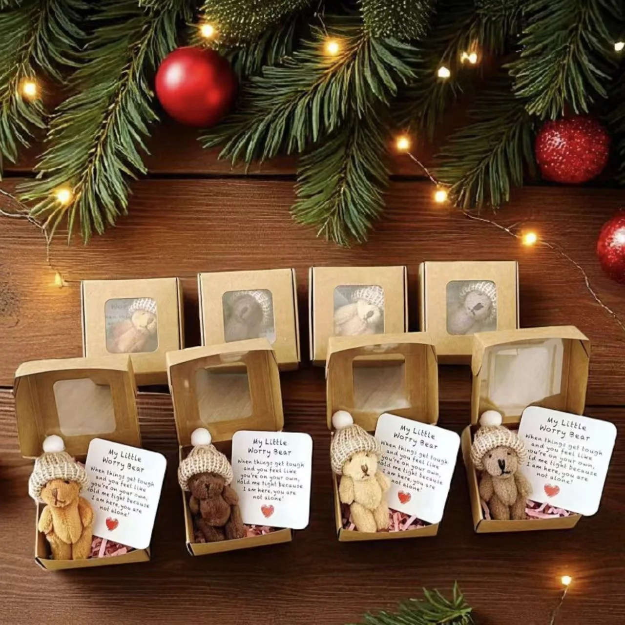 1/5/10/20/50/100pcs My Little Worry Bear Pocket Hug with Greeting Card - Adorable Plush Teddy Bear Gift for Weddings, Christmas,
1/5/10/20/50/100pcs My Little Worry Bear Pocket Hug with Greeting Card - Adorable Plush Teddy Bear Gift for Weddings, Christmas,