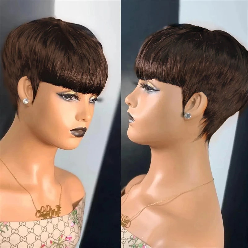 short straight pixie cut machine made human hair wigs for women 99j/4/natural black color 150% density remy hair 6inch party use
short straight pixie cut machine made human hair wigs for women 99j/4/natural black color 150% density remy hair 6inch party use