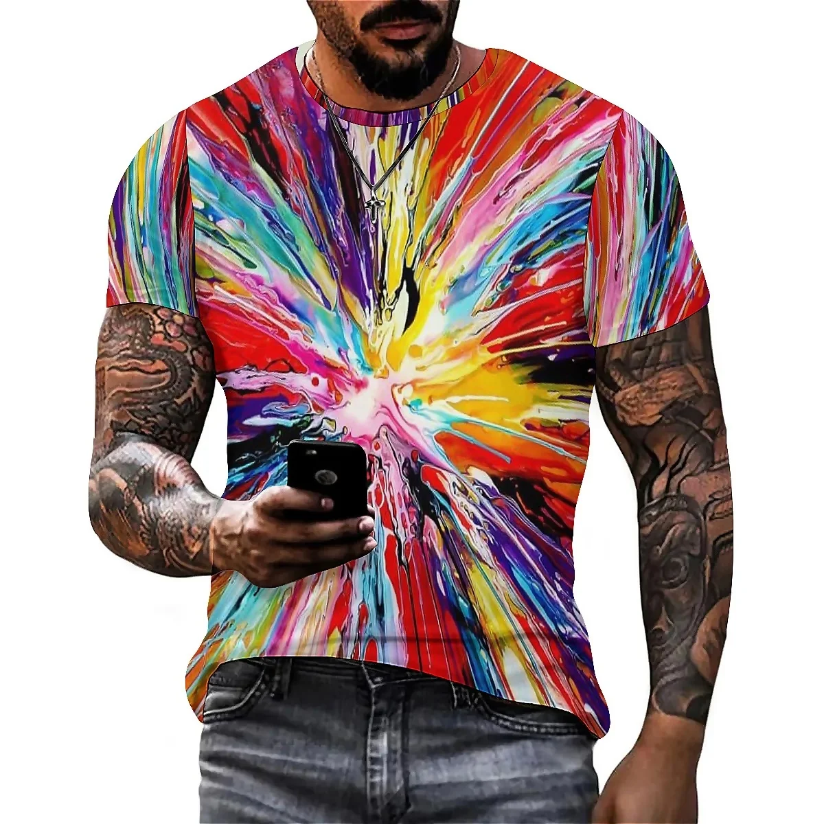 Christmas Stylish Artistic Men's 3D Printed Short-Sleeve T-Shirt - Pullover Loose-Fit T-Shirt
Christmas Stylish Artistic Men's 3D Printed Short-Sleeve T-Shirt - Pullover Loose-Fit T-Shirt