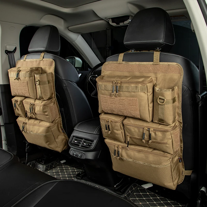 Tactical Car Backseat Organizer Multi-Pocket Nylon Storage Bag With Zipper Pockets Back Seat Hanging Organizer For SUV Truck
Tactical Car Backseat Organizer Multi-Pocket Nylon Storage Bag With Zipper Pockets Back Seat Hanging Organizer For SUV Truck