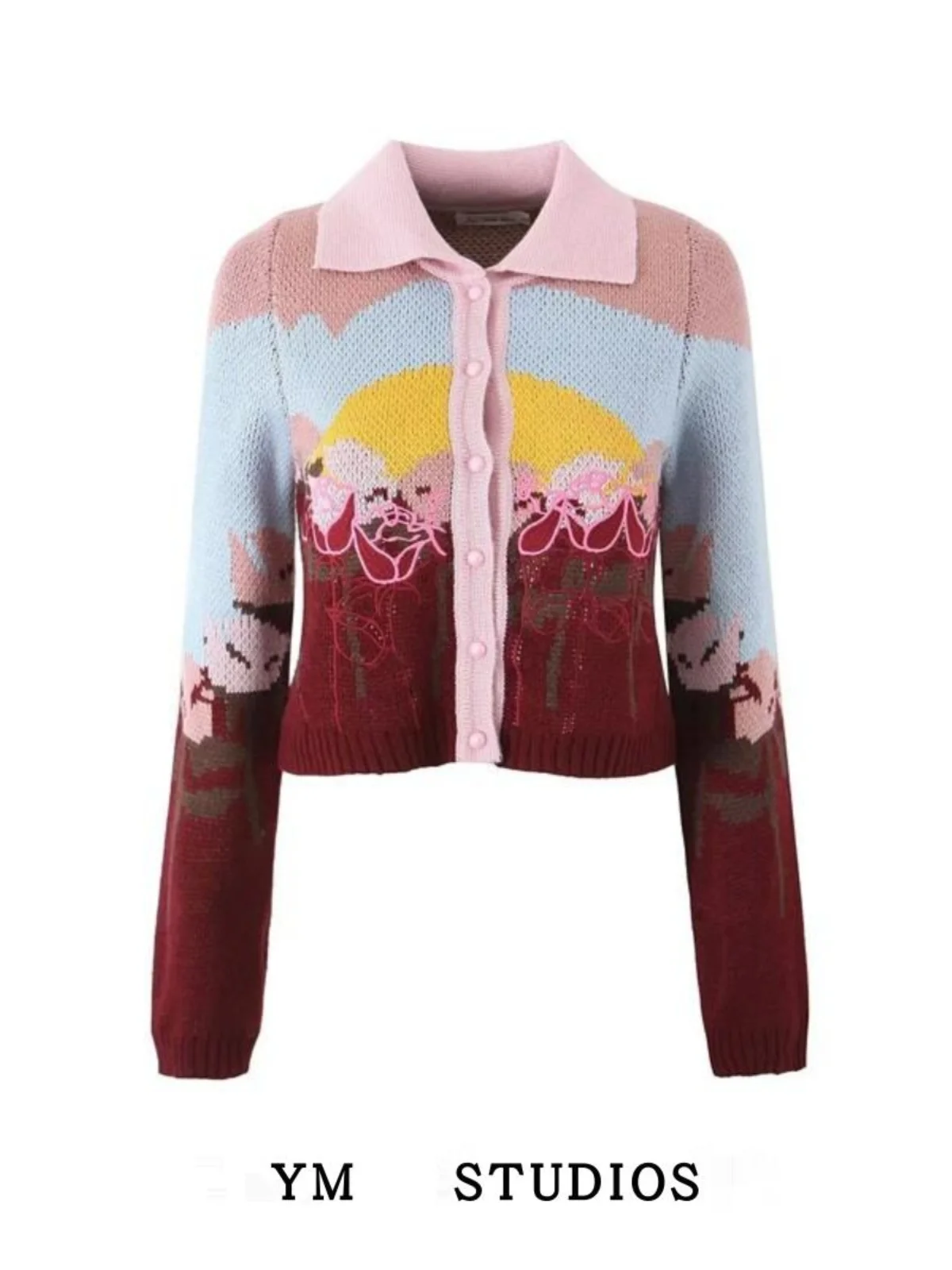 Вязаный свитер с воротником в стиле ретро, женский модный уличный свитер с вышитым принтом, открытый кардиган, осенний модный свитер для девочек
Вязаный свитер с воротником в стиле ретро, женский модный уличный свитер с вышитым принтом, открытый кардиган, осенний модный свитер для девочек