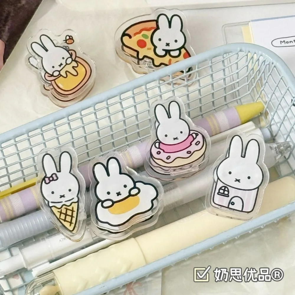 6pcs Miffy Rabbit Note Clip Acrylic Double-sided PP Clip Cute Cartoon Decorative Hand Account Clip Student Stationery Desk Decor
6pcs Miffy Rabbit Note Clip Acrylic Double-sided PP Clip Cute Cartoon Decorative Hand Account Clip Student Stationery Desk Decor