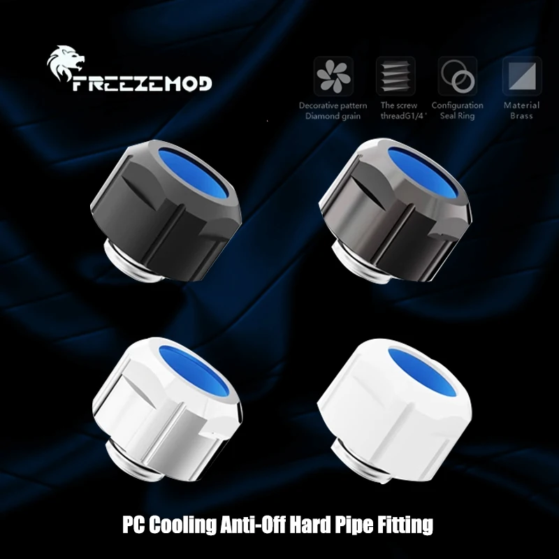 FREEZEMOD Anti-Fall Hard Piping Fitting For OD14MM PETG PMMA Metal Tubing, Quick Hand Tighten Fixed With Allen Wrench,GYGKN-F4
FREEZEMOD Anti-Fall Hard Piping Fitting For OD14MM PETG PMMA Metal Tubing, Quick Hand Tighten Fixed With Allen Wrench,GYGKN-F4
